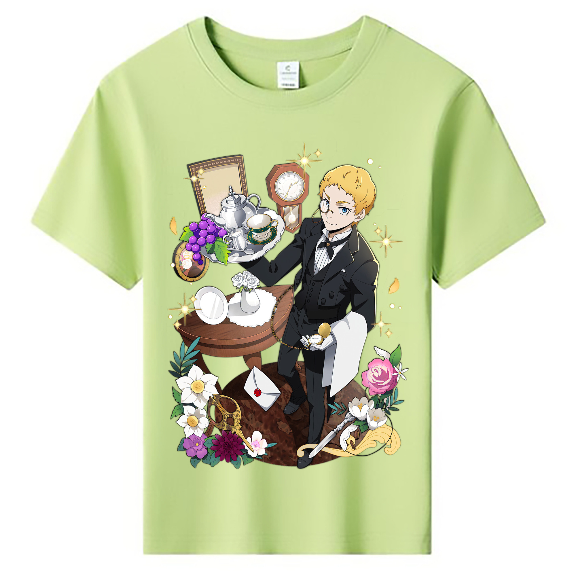（画像用） 文豪ストレイドッグス Bungo Stray Dogs 綿100％キッズTシャツ（フロントプリント）